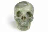 Realistic, Polished Chinese Amazonite Skull #382234-1